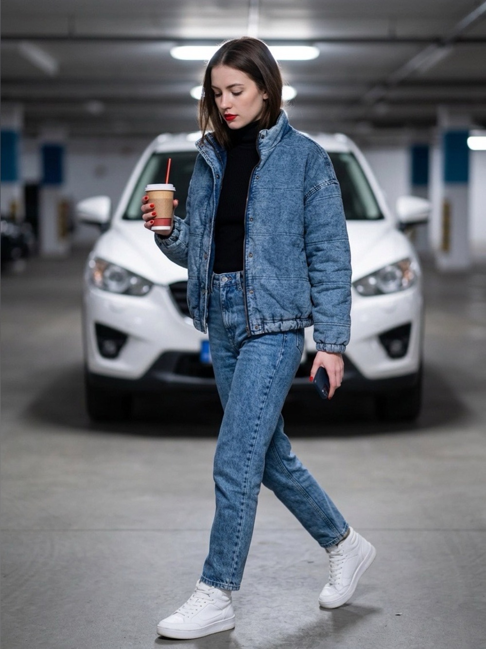 Blue Denim Jacket - M